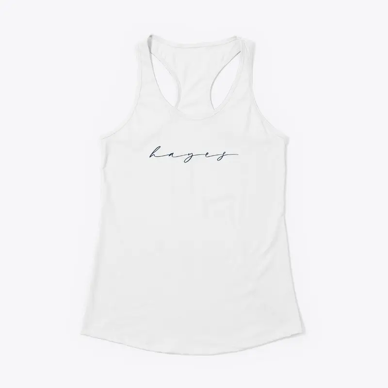 Hayes Racerback Tank - White