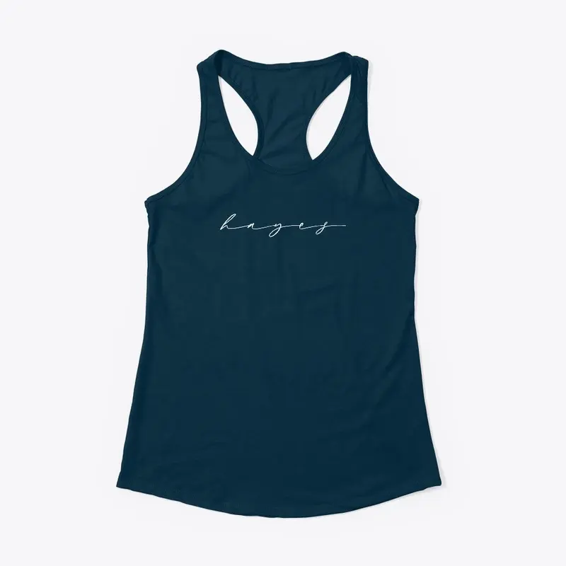 Hayes Racerback Tank - Navy